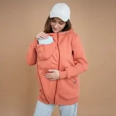 Love and Carry Maternity and Carry Hoodie| Papaya