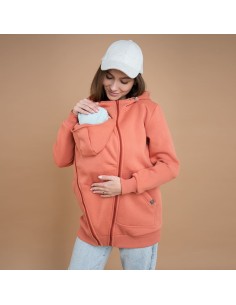 Sudadera de Maternidad y Porteo Love and Carry - Papaya