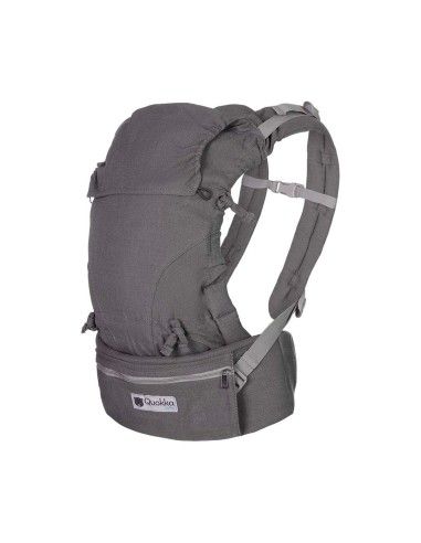 Mochila Portabebés Quokkababy E-Carrier Light Grey
