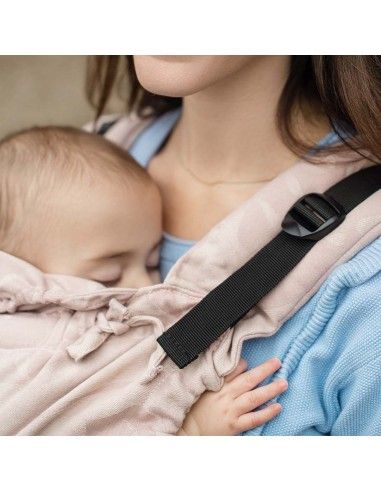 Mochila Portabebés Quokkababy E-Carrier Delicious Pink ajuste ergonómico