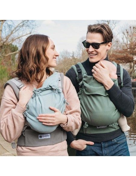 Mochila Portabebés Quokkababy E-Carrier Mint porteo baby