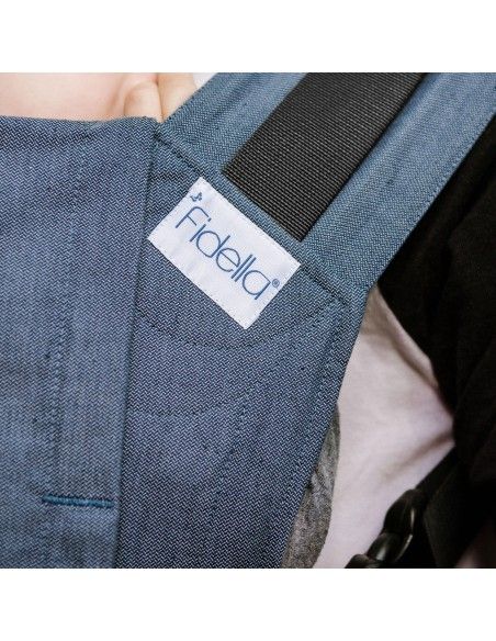 Detalle tejido de la Fidella Fusion Toddler Chevron Denim Blue