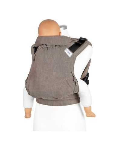 Porteo Ergonómico Mochila Portabebés Fidella Fusion Toddler Chevron Walnut