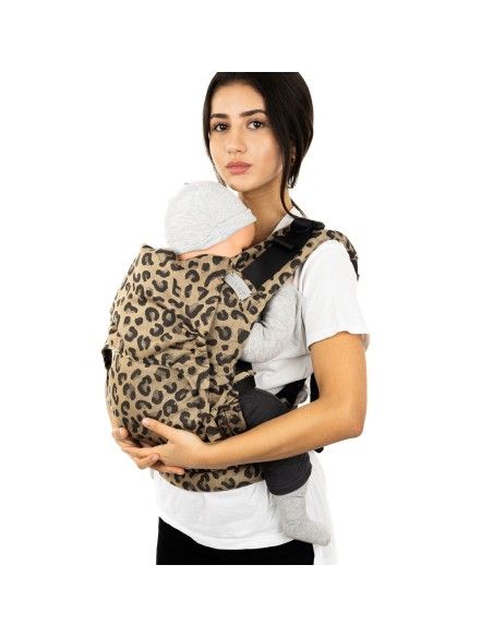 Porteo Ergonómico Mochila Portabebés Fidella Fusion Toddler Leopard Gold