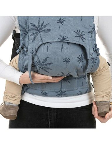 Posición M ergonomica Mochila Portabebés Fidella Fusion Toddler Palm Trees Blue