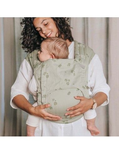 Porteo ergonómico con la Mei Tai Fidella FlyTai Toddler Clover Green