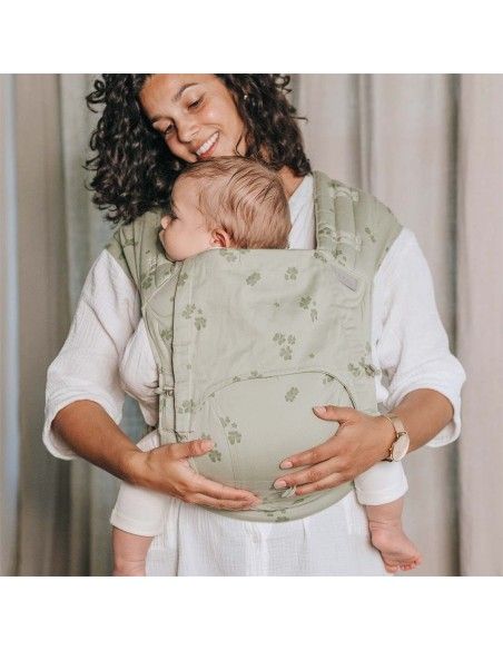 Porteo ergonómico con la Mei Tai Fidella FlyTai Toddler Clover Green