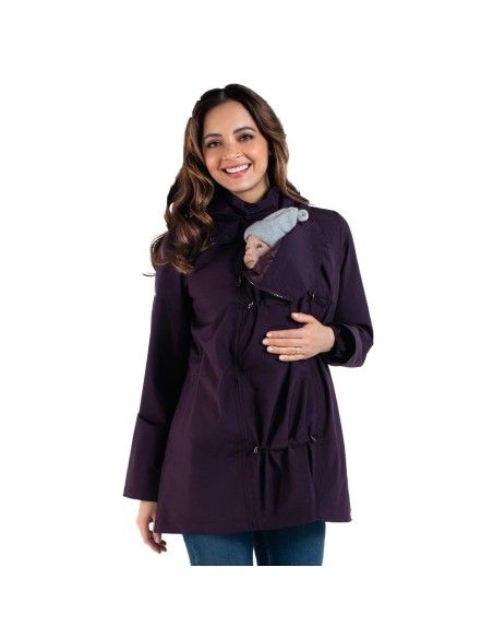 Chaqueta de Porteo y Premamá Numbat Go Wombat London Morada