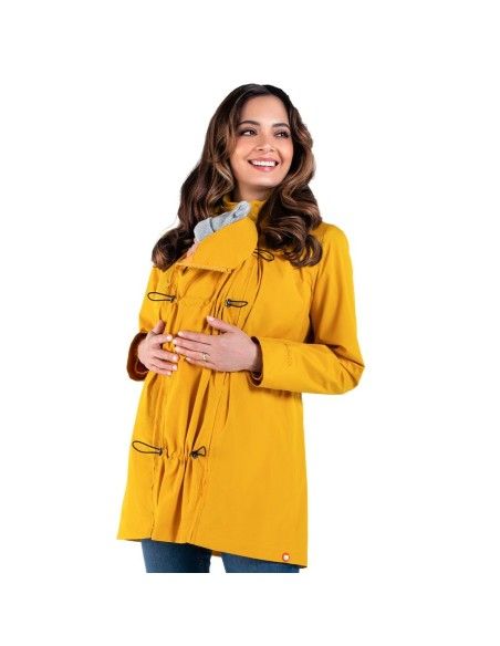 Chaqueta de Porteo y Premamá Numbat Go Wombat London Mostaza