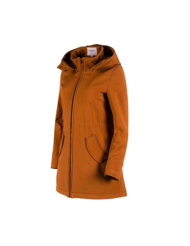 Abrigo de Porteo Wombat Shell Caramel en uso normal
