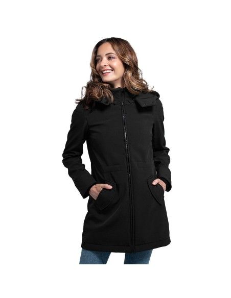 Abrigo de Porteo y Premamá Wombat Shell Black en uso normal