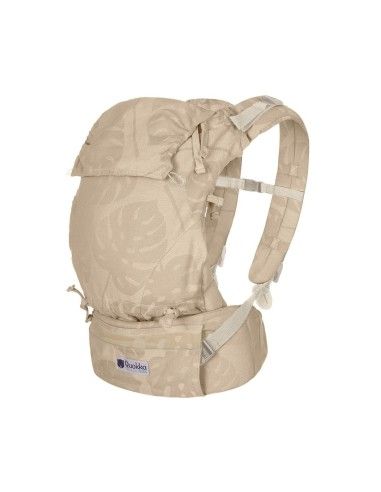 Mochila Portabebés Quokkababy E-Carrier Taupe Leaves