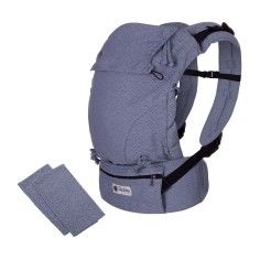 Mochila Portabebés Quokkababy E-Carrier Denim Blue