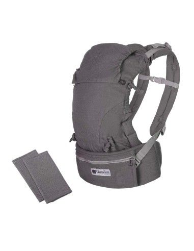 Protectores Incluidos Mochila Portabebés Quokkababy E-Carrier Light Grey
