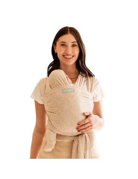 Porteo Ergonómico con el Moby Wrap Classic Coastal Blooms