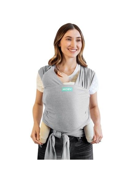 Fular Portabebés Elástico Moby Wrap Classic Grey