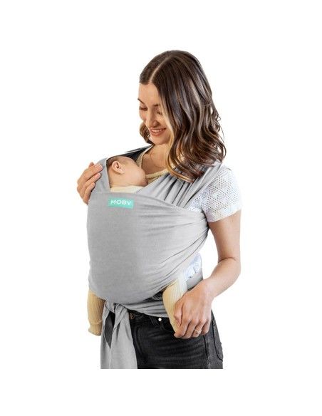 Fular Portabebés Elástico Moby Wrap Classic Grey