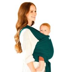 Ajuste cómodo de Fular Portabebés Elástico Moby Wrap Classic Pacific
