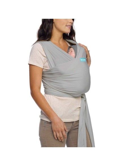 Porteo Ergonómico con el Moby Wrap Classic Stone