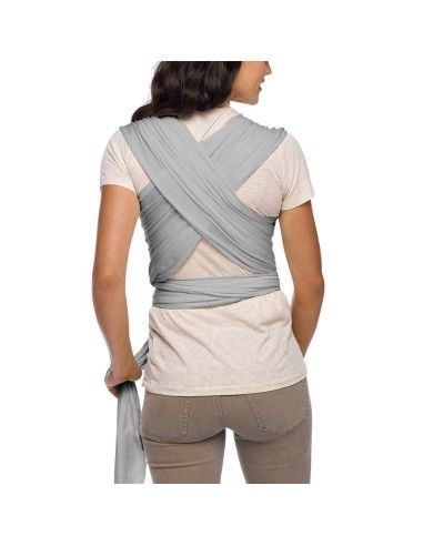 Ajuste de espalda de Fular Portabebés Elástico Moby Wrap Classic Stone