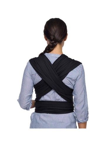 Ajuste de espalda Fular Portabebés Moby Wrap Evolution Bambú Negro