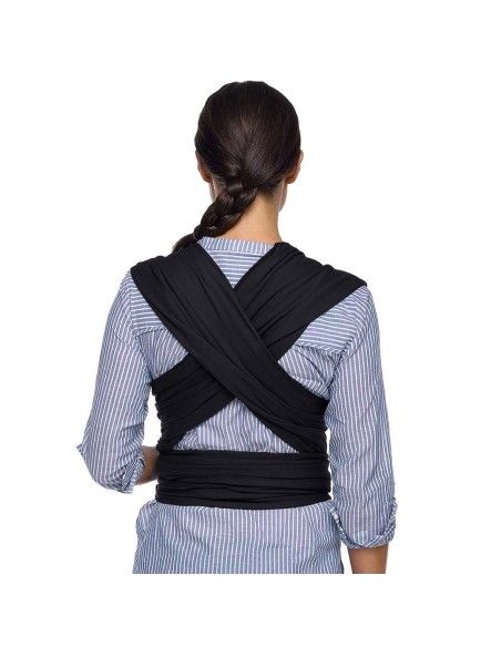 Ajuste de espalda Fular Portabebés Moby Wrap Evolution Bambú Negro