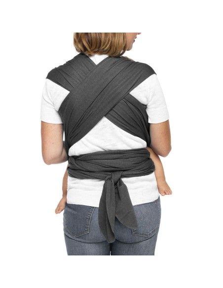 Ajuste de espalda Fular Portabebés Moby Wrap Evolution Bambú Charcoal