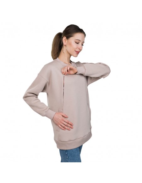 Sweatshirt Oversize de Maternidade e Amamentação – Love & Carry