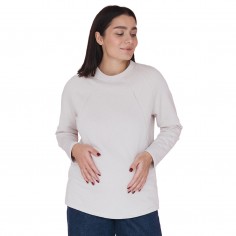 Sudadera de Maternidad y Lactancia Love & Carry Ivory